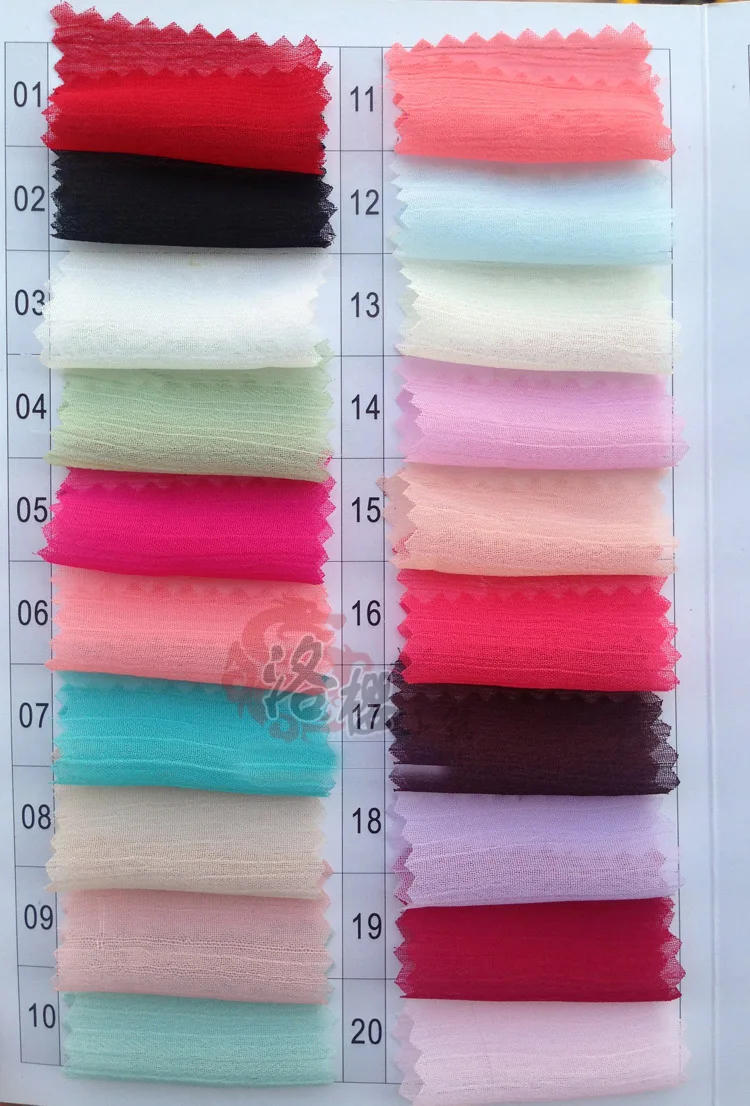 Плиссированная ткань Crepon шифона 36 цветов|fabric chiffon|pleated fabricchiffon fabric |