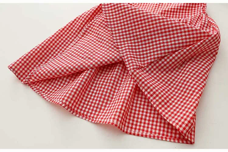 Клетчатое платье для малышей Новинка лета 2019 детское платье-майка девочек qz-4692 |