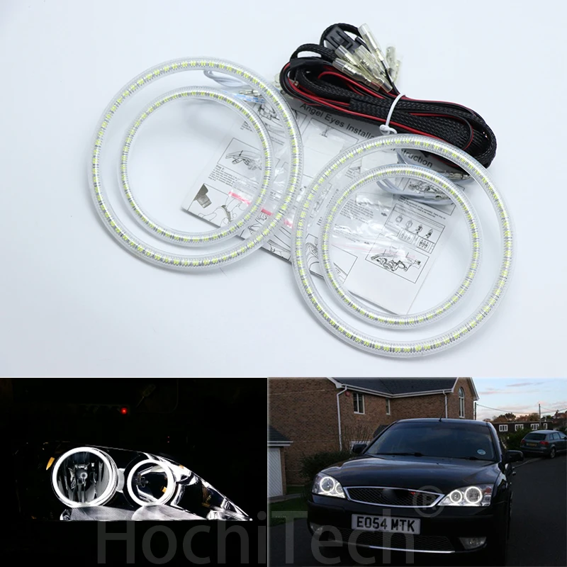 

Для FORD Mondeo MK3 2001-2007 автомобильный Стайлинг ультра яркие красные/зеленые/Белый светодиодный глаза ангела 2600LM 12 В halo Кольцо Комплект Противоту...