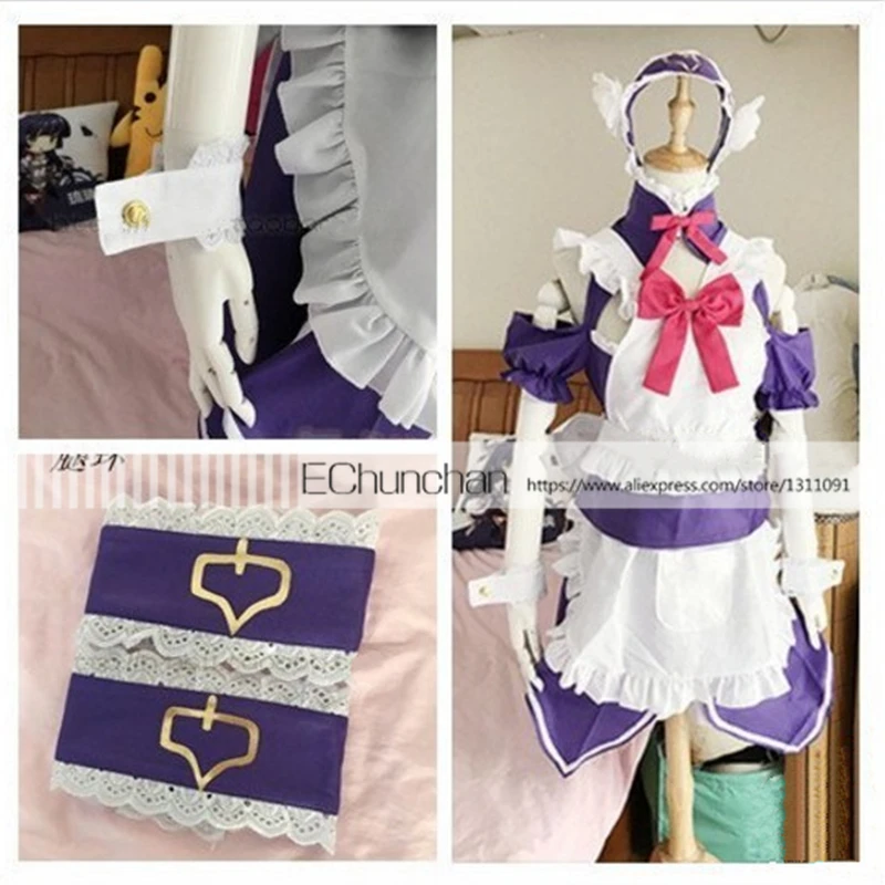Костюм горничной из Fate Grand Order костюм для косплея Шевалье ЭПОН индивидуальный
