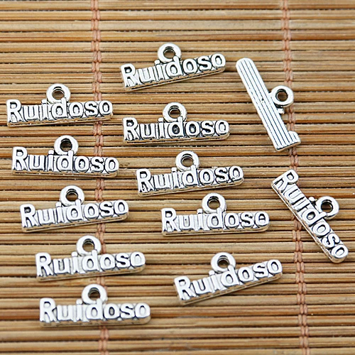

70pcs Tibetan silver ruidoso charms EF1622