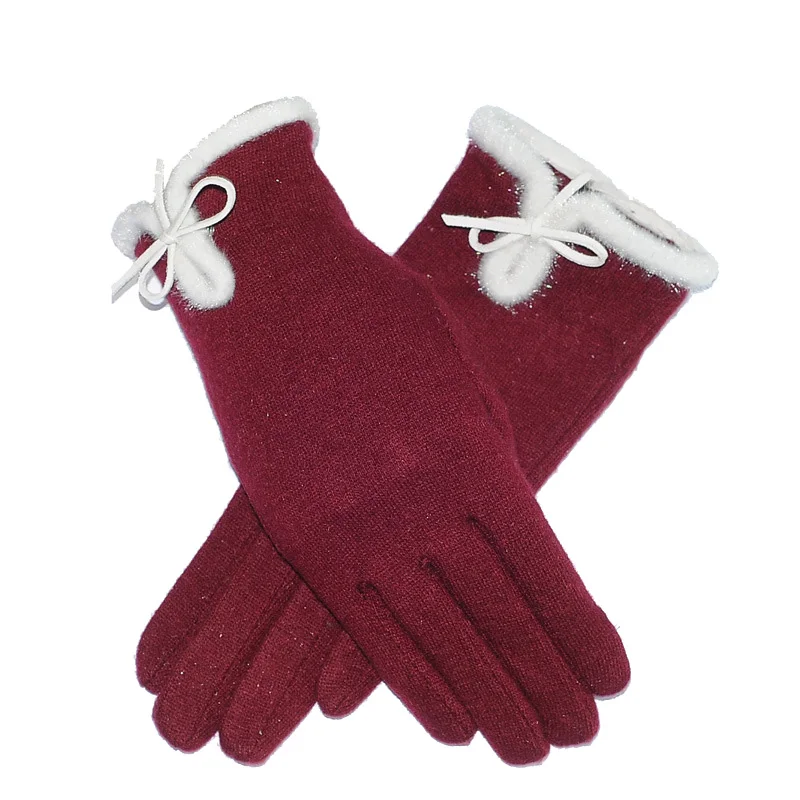 2017 Осень Зима Новые Модные женские кашемировые теплые перчатки с сенсорным