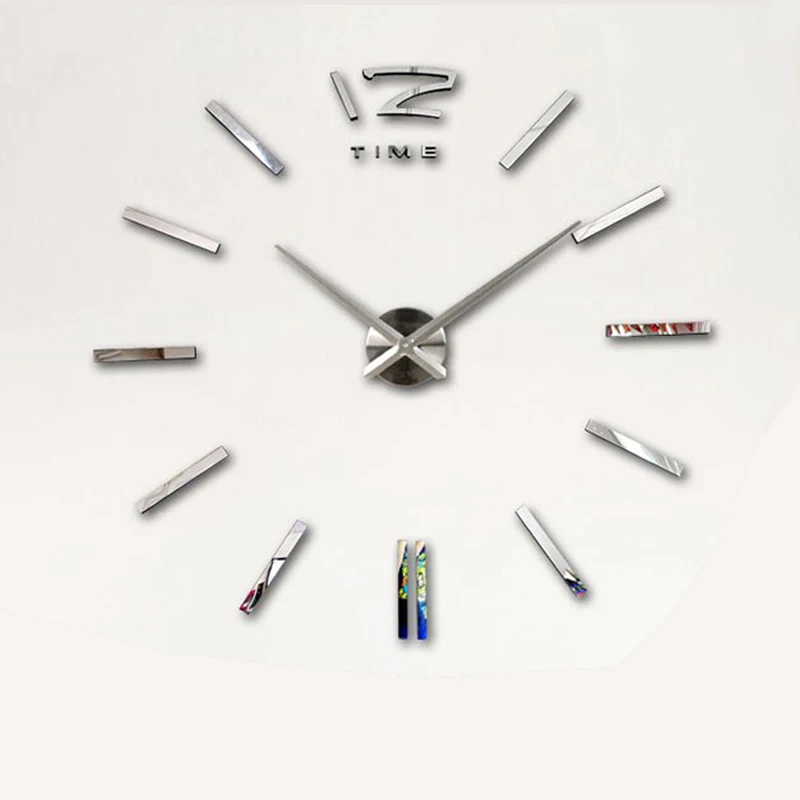 2021 Новые золотые наручные часы модного дизайна с покрытием "Freeshipping" 3D большого размера, зеркальные наклейки DIY для декорирования дома, часы для комнаты встреч.