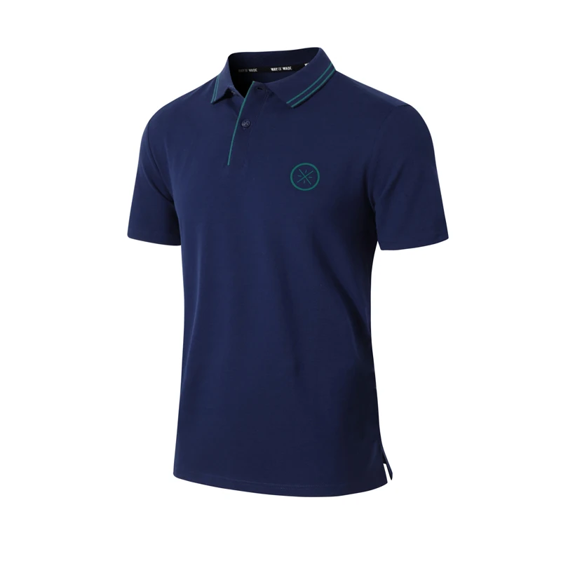 Li Ning мужская футболка поло серии Уэйд дышащая 96% хлопок 4% спандекс с отложным