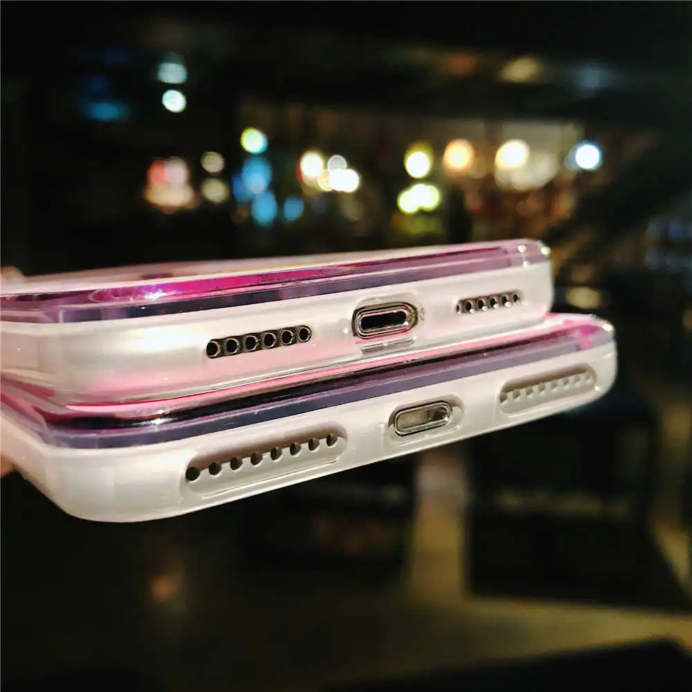 Песочные часы Духи чехол для iPhone X 6 S 7 8 Plus Чехлы динамические жидкие блестки песок