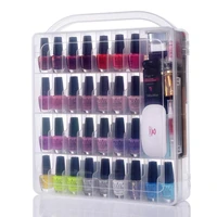 makartt professional nail polish holder organizer for 36 60 bottles with large separate compartment for tools storage box