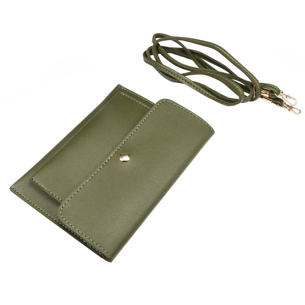 Universal 6.3 inch Fashion Mini PU Leather Single Shoulder Dual Layers Mobile Phone Bag for iPhone Xs Max/XR/7 PLus/8/6S/Nubia x |