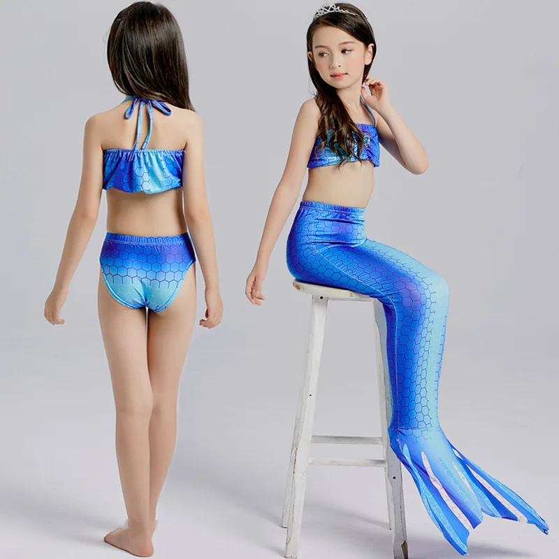 Подарок Русалочки детское бикини летний раздельный купальник для девочек