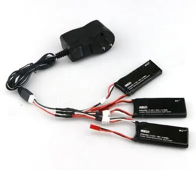 

EBOYU(TM) 3 X Lipo Battery 7.4V 610mAh 15C & Charger For Hubsan H502S H502E X4 RC Quadcopter Drone Parts