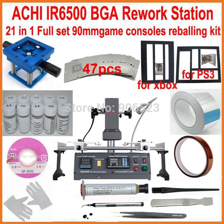 Оригинальная паяльная станция ACHI IR6500 Dark IR BGA инфракрасная bga + 23 шт. подарка|achi