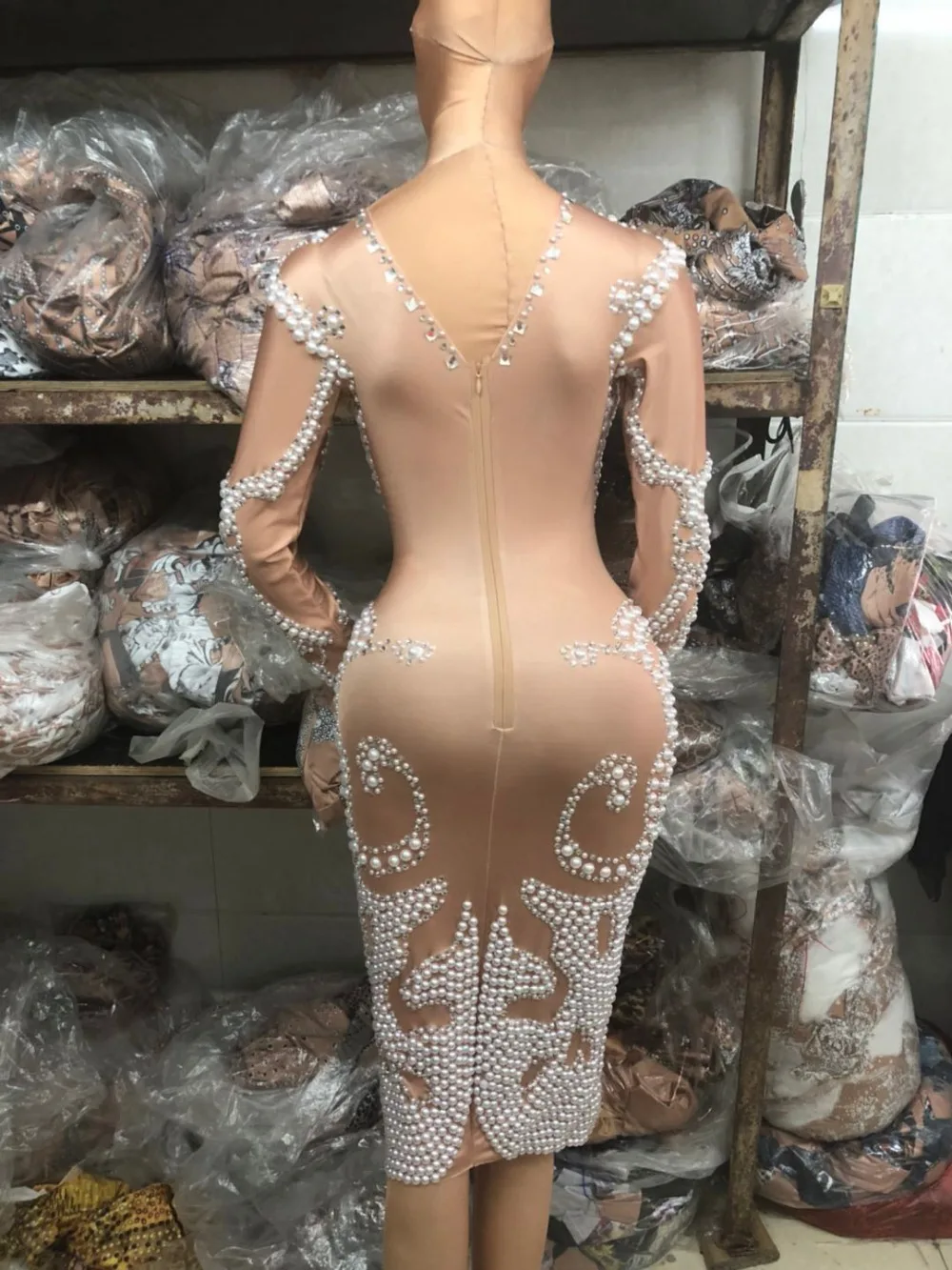 Рисунок 4 - Новое модное платье стразы с жемчужинами