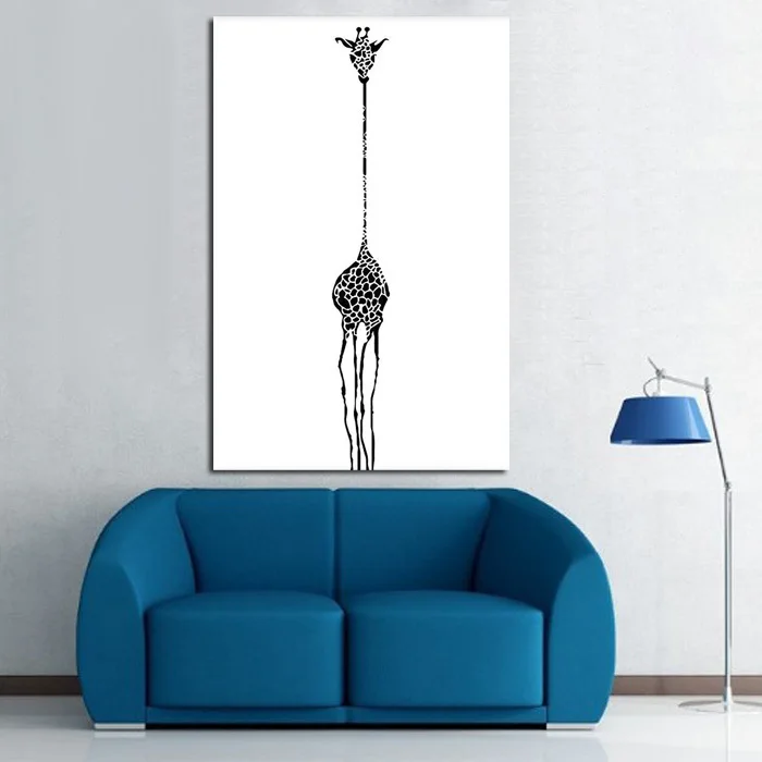 

100Handpainted Giraffe Hang Pictures Modern Wall Art Abstract Animal Pictures Oil Painting On Canvas Best Gift Home Decor