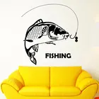 Рыболовный крючок леска Спорт на открытом воздухе хобби домашний декор наклейка на стену виниловая наклейка интерьер гостиная спальня постер росписи FS14