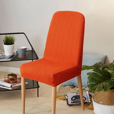 orange ROMANZO, плотная ткань, Красочные Универсальные чехлы на стулья из спандекса, чехлы для столовой, офиса, компьютерного покрытия, шезлонги - Цвет: orange