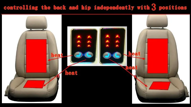 Самостоятельно контролировать заднюю часть и бедра с 3 позициями никелированный