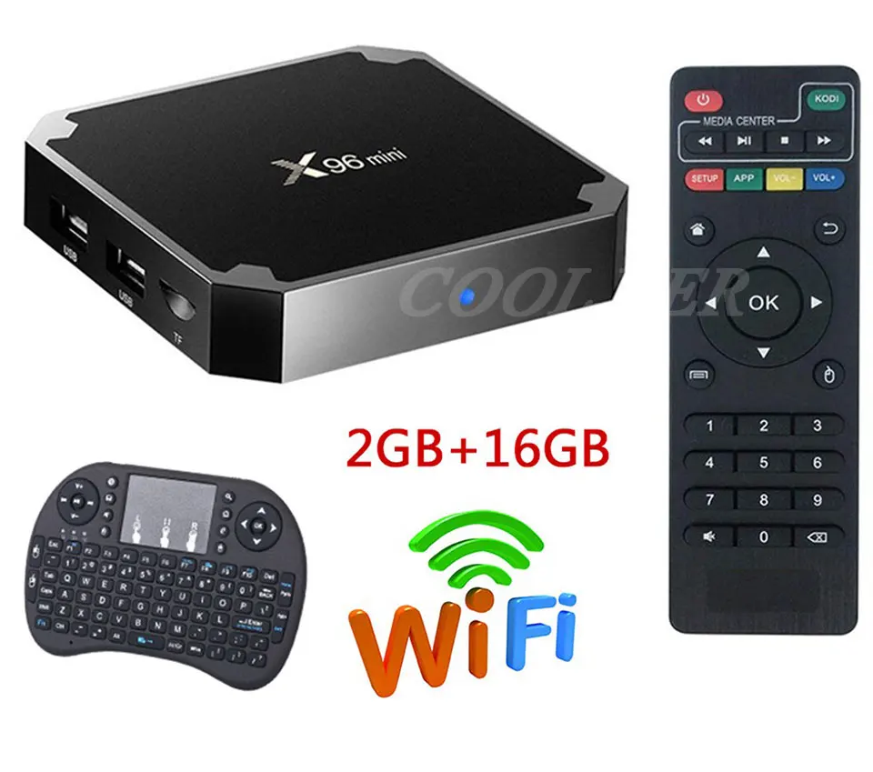 X96 Мини ТВ приставка Android 7,1 OS WiFi Смарт ТВ приставка 2 Гб 16 Гб Amlogic S905W четырехъядерный ТВ приставка 1 ГБ 8 ГБ X96mini медиаплеер