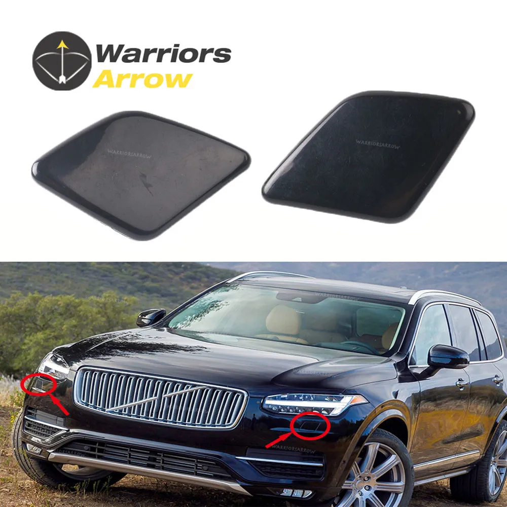 1 пара колпачки для передних и фар не окрашенные Volvo XC90 2007 2008 2009 2010 2014 39875254 39875253|front