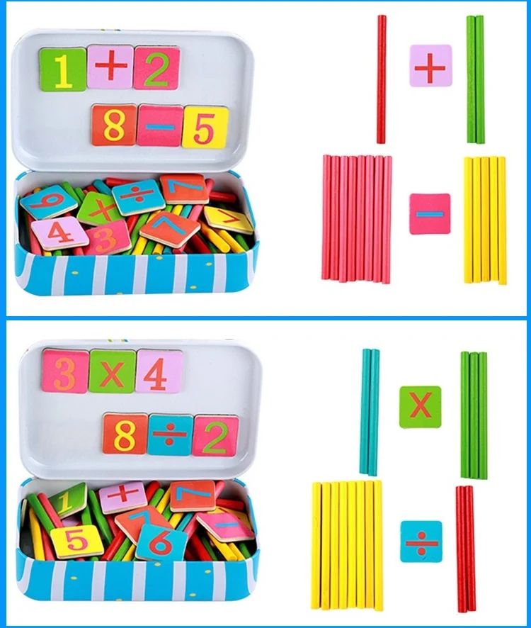 New Arrival Baby Toys Wooden Stick Magnetic Mathematics Puzzle Children Numbers Early Learning | Игрушки и хобби
