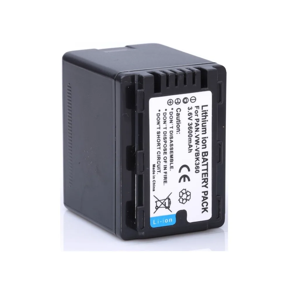 Wholesales 2* VW-VBK360 VBK360 Camera Batteries + 1* Charger For Panasonic SDR-H95 SDR-H85 for accessories | Электроника