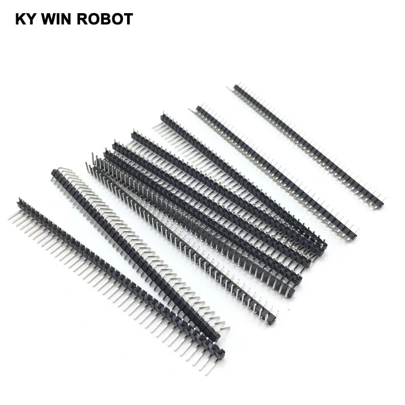 10 шт. 40 контактный Однорядный Штекерный разъем 2 54 мм|hot sale|pin headerstrip connector |