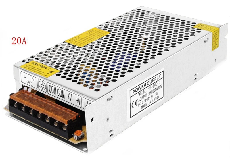 Блок питания для светодиодных лент WS2812B WS2813 5 В 2 А 3 10 20 30 40 60 А|Трансформаторы