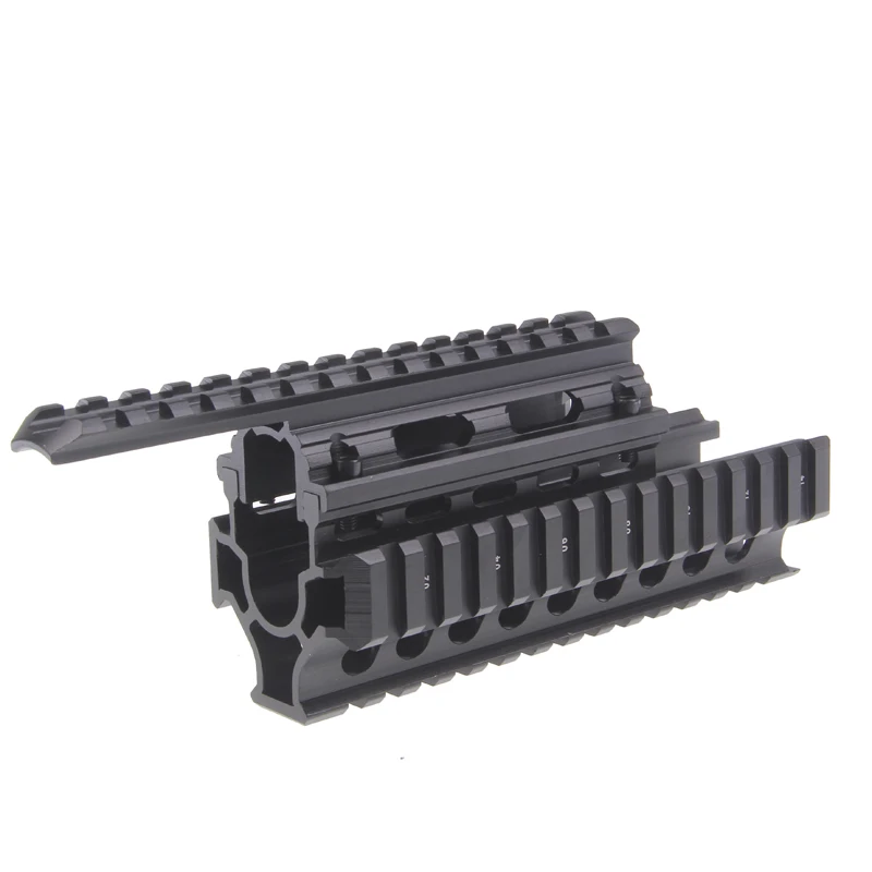 Funpowerland черный цвет AK Handguard RIS Quad Rail system|quad rail system|rail systemhandguard ris |