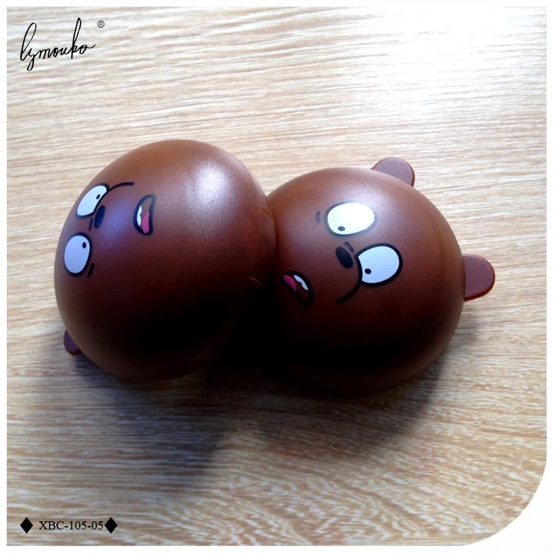 Lymouko мультяшный милый кофейный круглый маленький Медвежонок с зеркальными