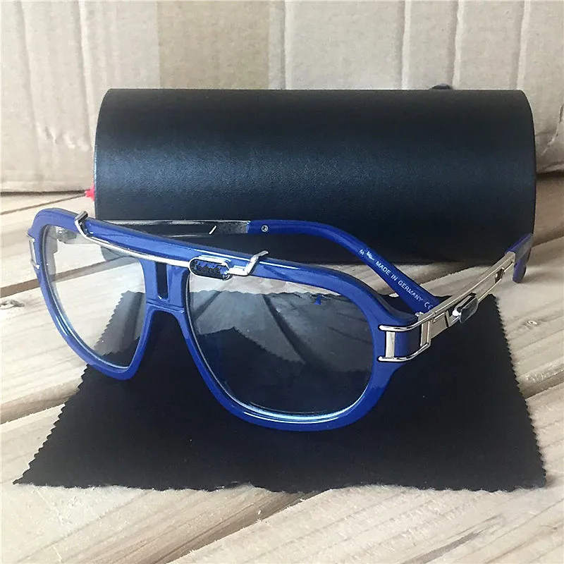 KAPELUS New men's frog mirror European new sunglasses silver frame glasses flat mirror