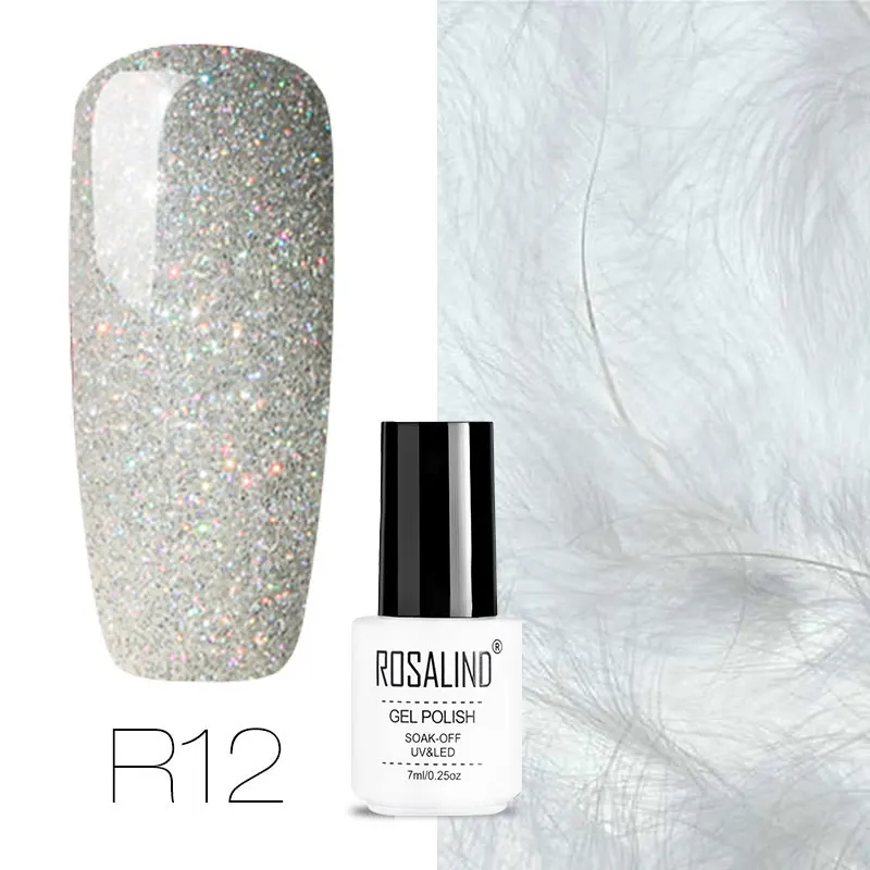 R12 ROSALIND 7 мл гель Гель-лак для ногтей Краска полупостоянные ногти художественный Гель-лак для ногтей для маникюра Gellak Top Coat - Цвет: R12