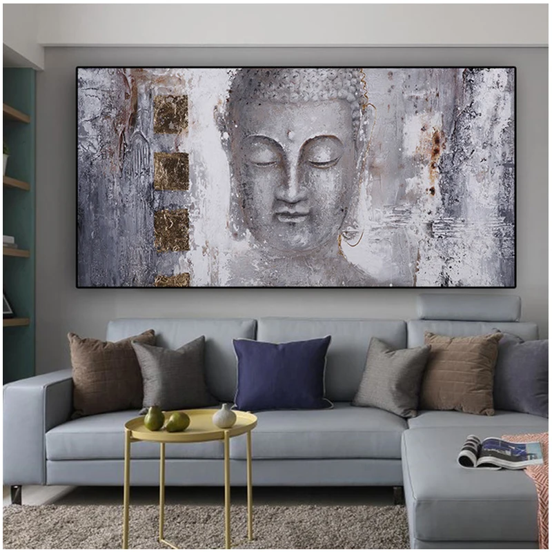 Полная квадратная круглая дрель 5D Diy Алмазная Картина абстрактный Zen Lord Будда