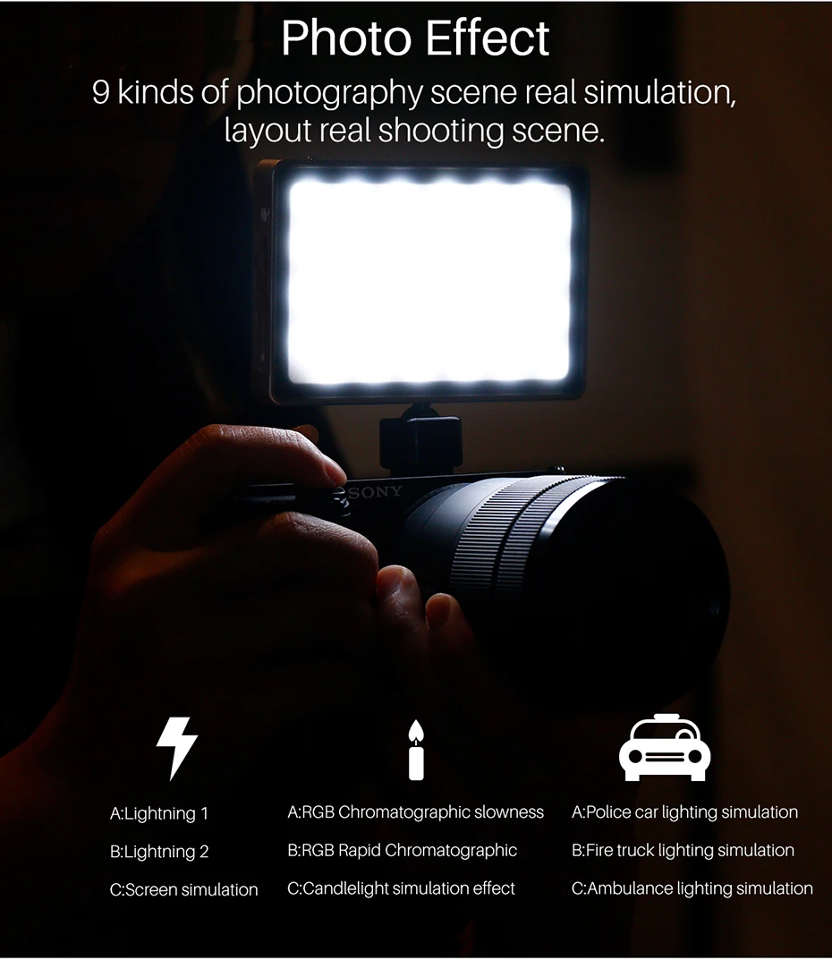 VIJIM VL-2 RGB светодиодный светильник для видео 2500 K-8500 K с регулируемой яркостью на камеру, светильник для фотосъемки, магнитный светильник для DSLR камеры sony Nikon