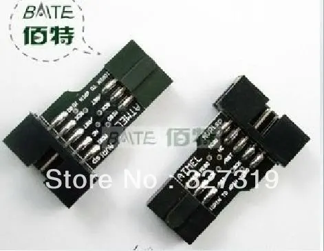 

5pcs 10 Pin to Standard 6 Pin Adapter Board For ATMEL AVRISP USBASP STK500 Convert