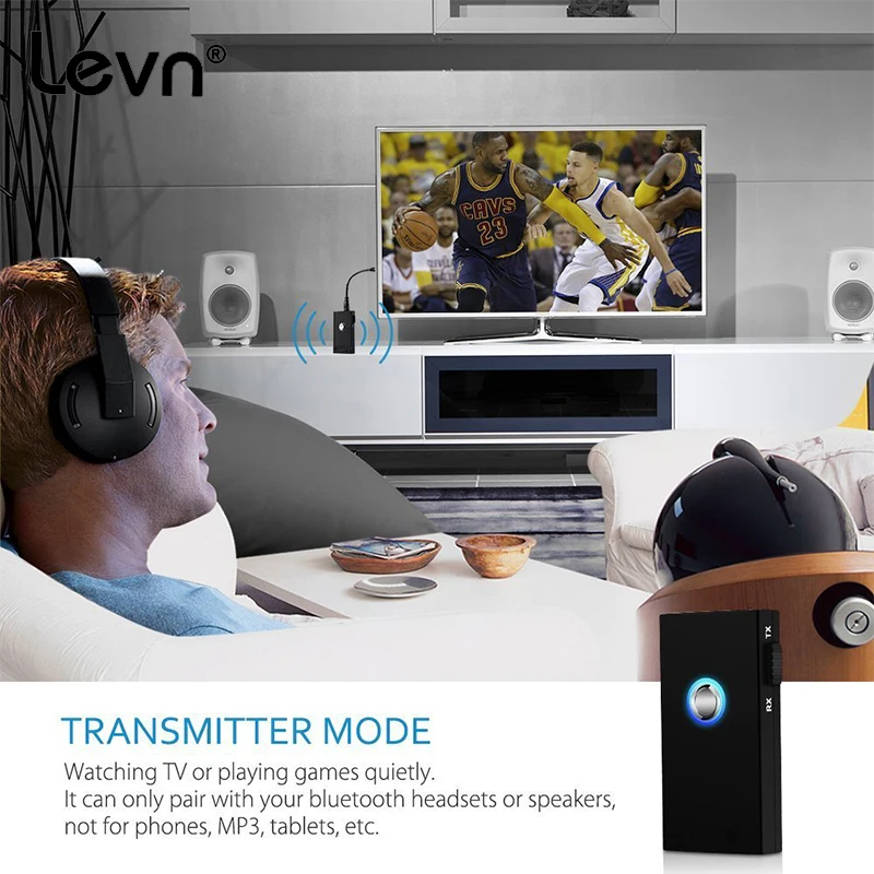 LEVN 2 в 1 Bluetooth Передатчик Приемник Беспроводной Аудио Музыка передатчик A2DP Стерео