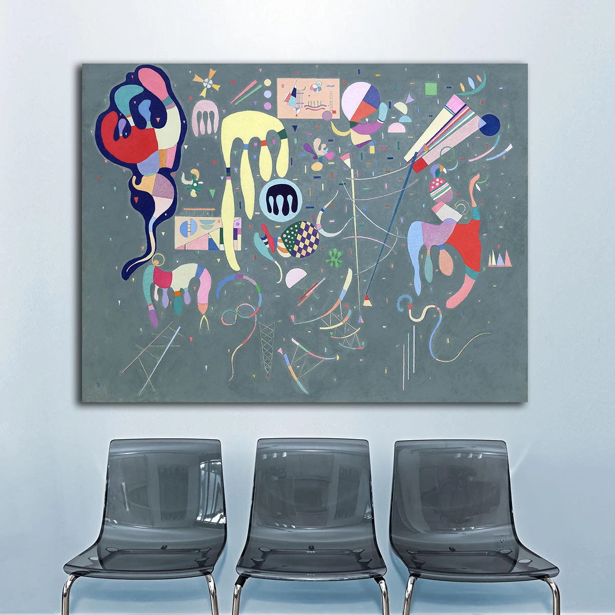 Картина на холсте Wassily Kandinsky различные действия для гостиной украшение дома