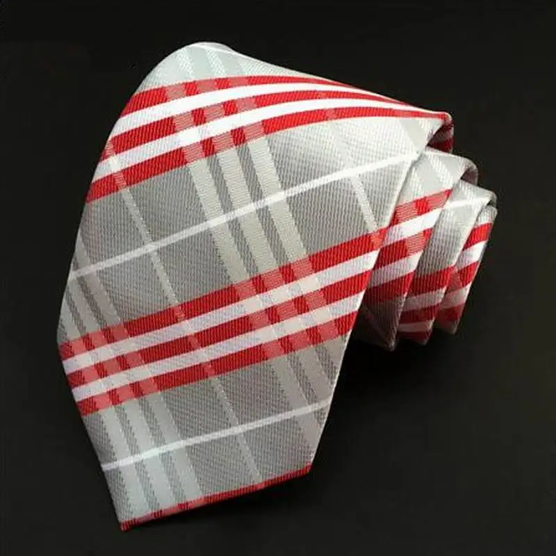 SKng Новый Дизайн жаккардовые Полоса Классический 100% шелковый галстук Для мужчин