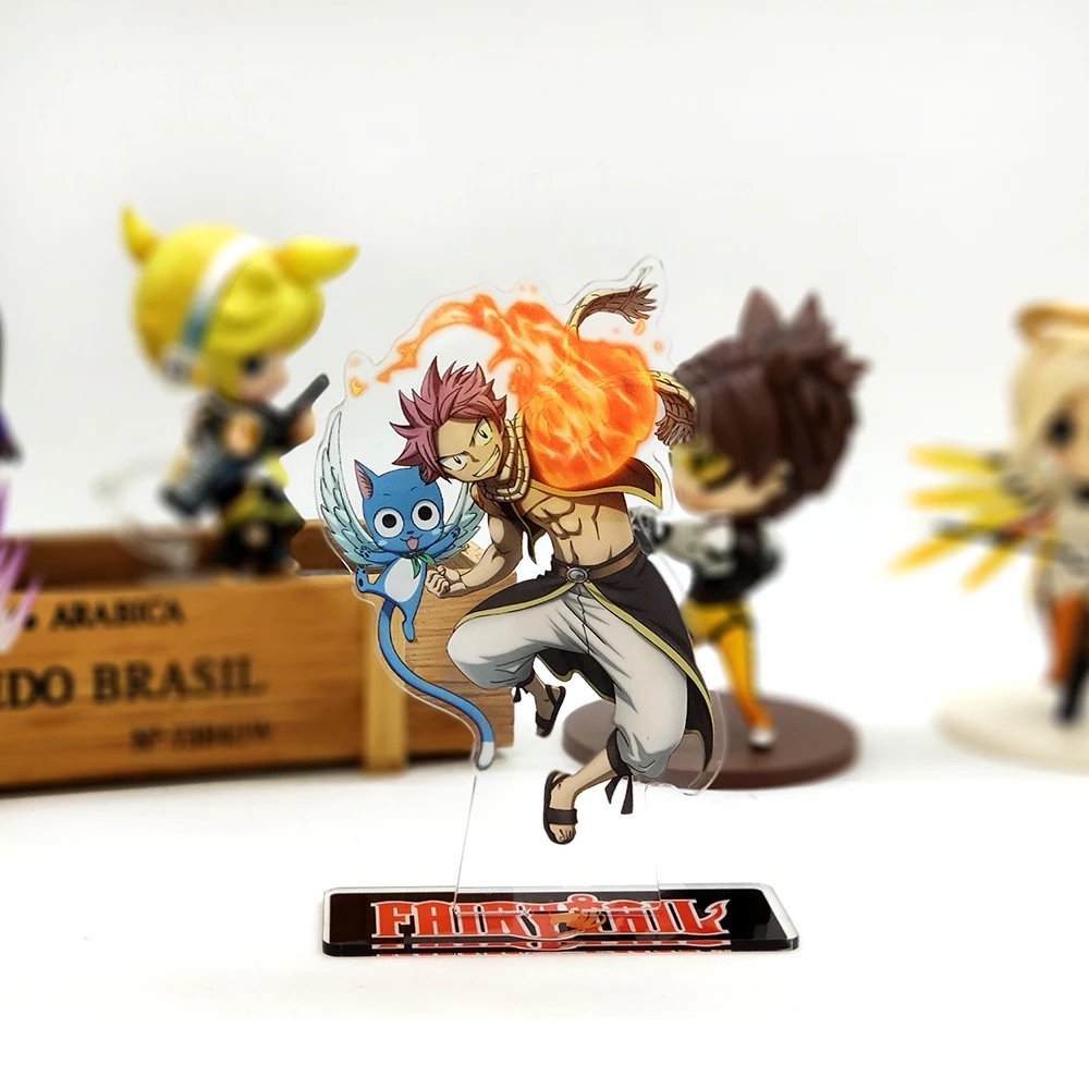 Сказочном стиле NATSU счастливый фигурка на акриловой подставке модель пластина