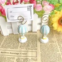 10pcslotfree shippingwedding table decoration supplies hot air balloon place card holder photo holders baby shower favors