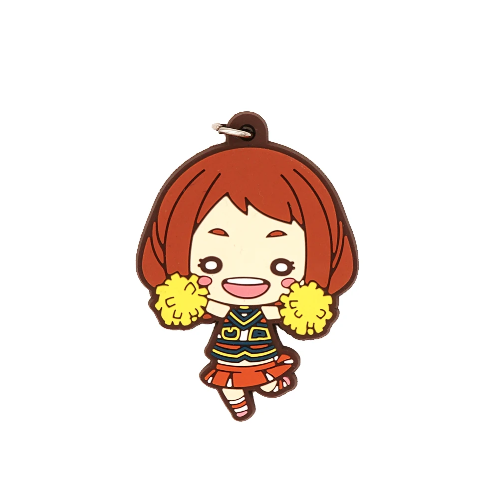 Мой герой Академии Аниме Boku без Hero Академия URARAKA Ochaco болельщик резиновый брелок |