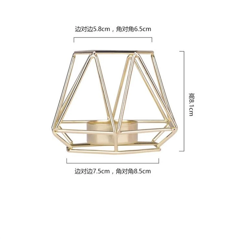 Nordic Style Brief Line Candle Holder Wedding Home Desktop Decor Candlesticks Lover Candlelight Dinner Props Candelabrums | Дом и сад