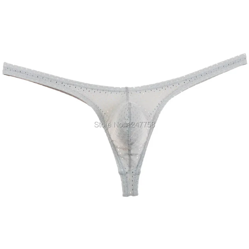 Мужские мини стринги с карманом эластичное нижнее белье|male g-string|thong malemens pouch |