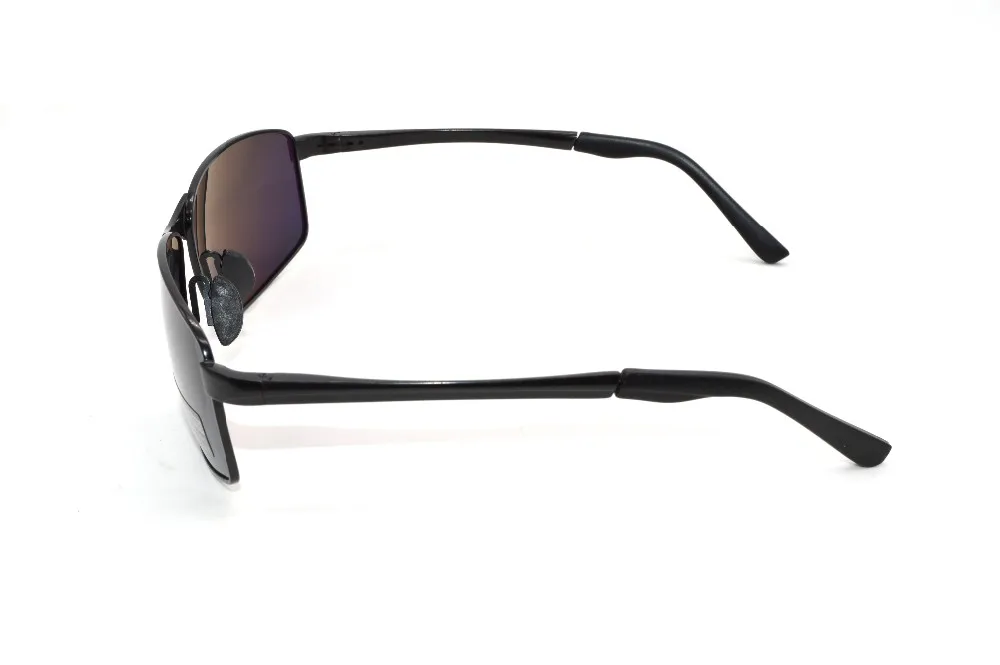 Polarized Reading Sunglasses= Black Al-Mg Alloy Shield Mens Polarized Sunglasses Oversized Vintage +1 +1.5 +2 To +4