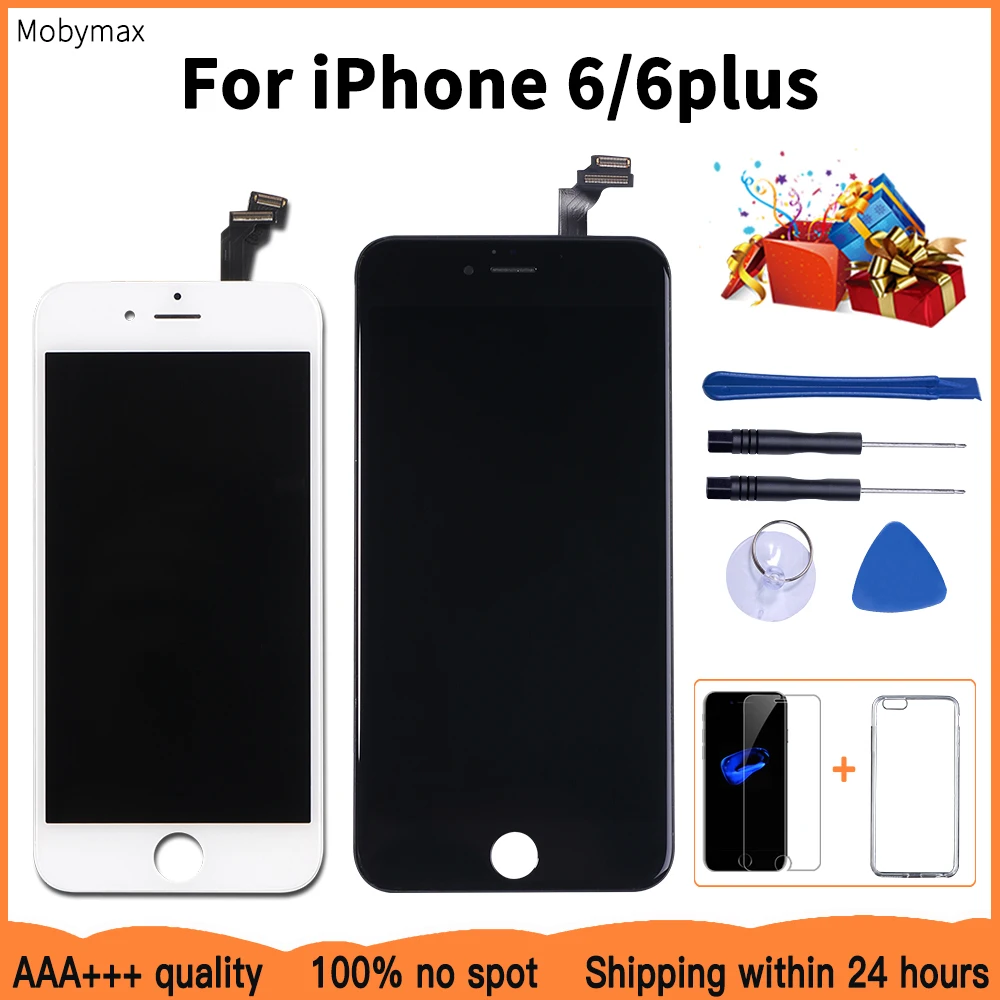 ЖК-дисплей без битых пикселей для iPhone 6, дисплей с сенсорным экраном, тестовый ЖК-модуль с дигитайзером в сборе, Замена для iPhone 6 plus