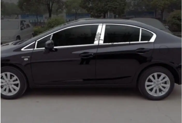 Jioyng двери автомобиля полное окно Рамки подоконник литья Накладка для 12-15 Honda Civic