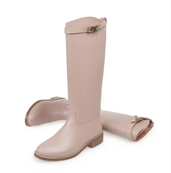 Botines Mujer 2018 Сезон весна лето Ботинки с высоким голенищем коричневого и серого