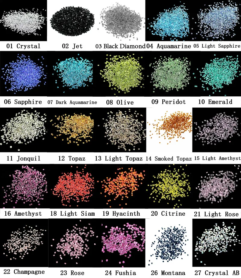 SmartColor новые 1400 шт 1 3 мм много цветов Циркон Стразы микро Мини Дизайн ногтей