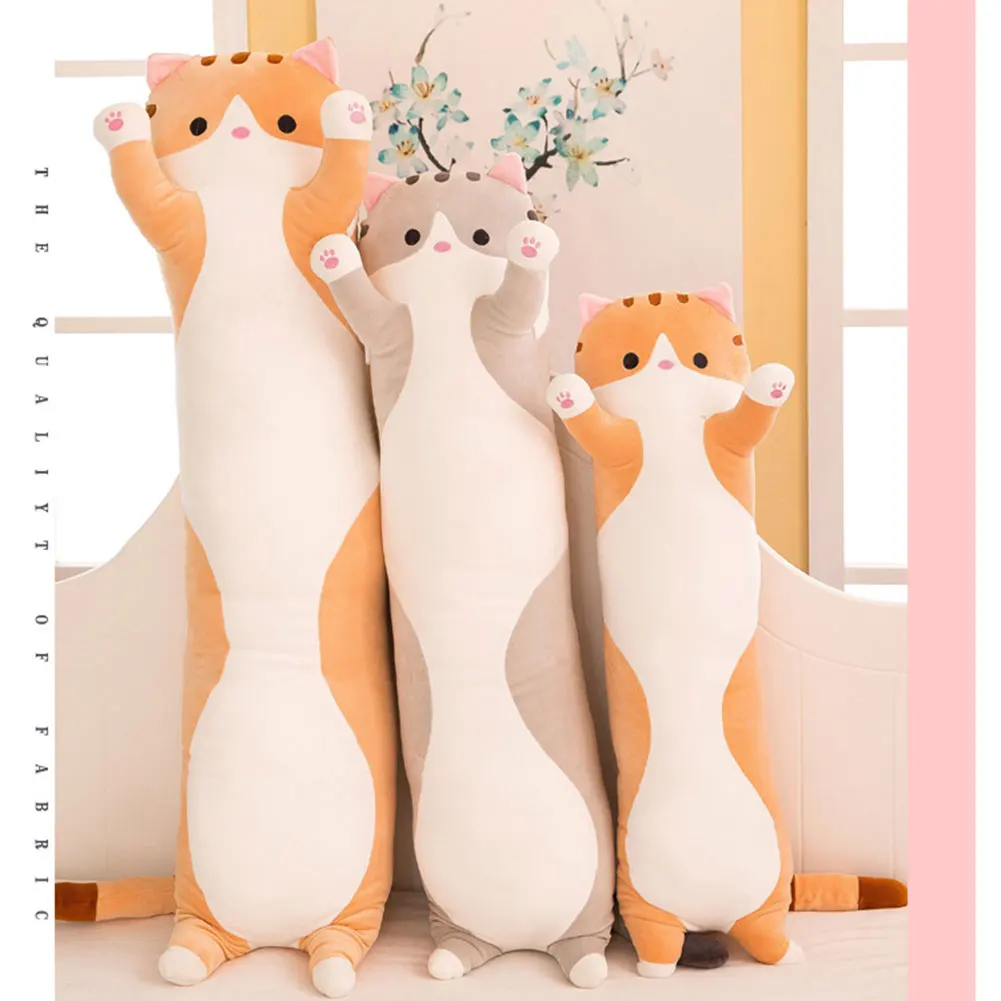 Милый плюшевый Кот кукла мягкая набивная подушка в форме котенка игрушка подарок