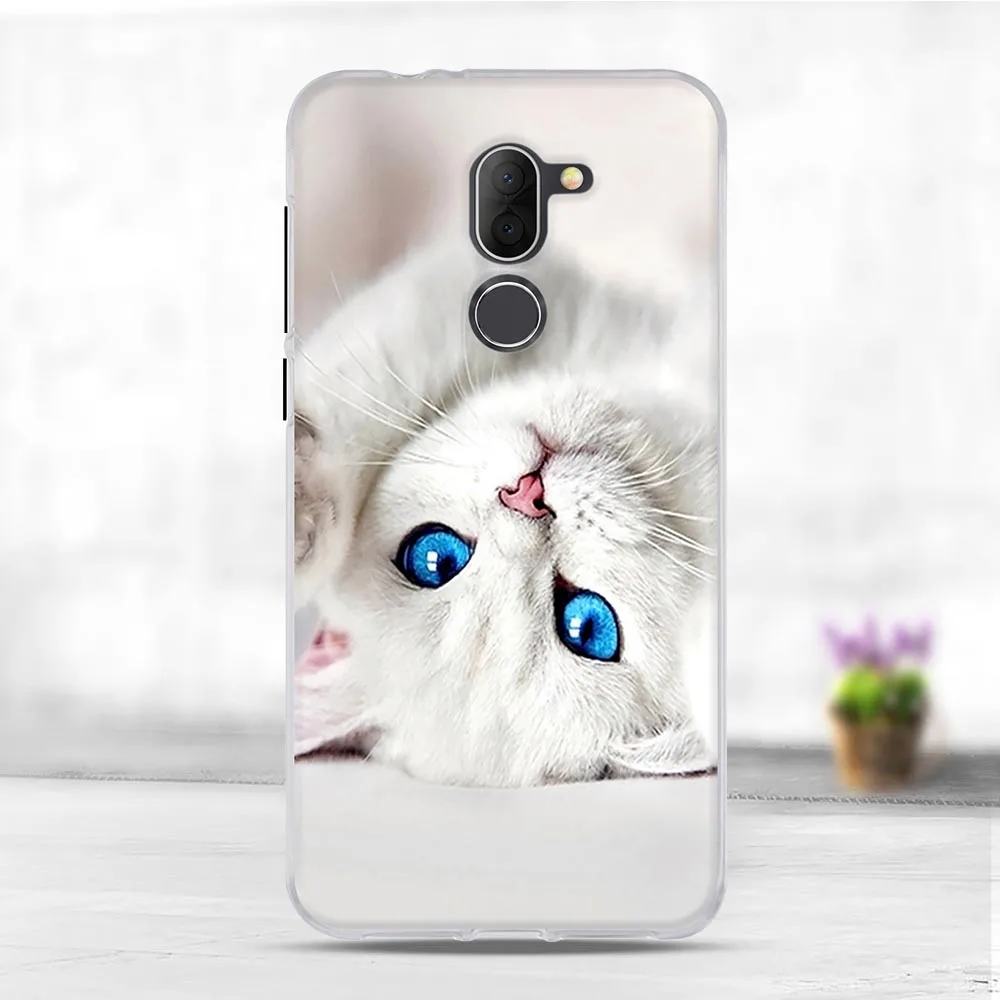 Окрашенный чехол для Alcatel 3x 5058I 5058Y силиконовый мягкий из ТПУ s с милыми животными 5