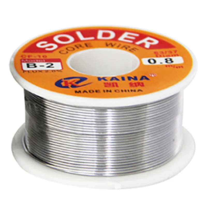 KAINA 63/37 Оловянная сварочная железная проволока свинцовый 0 8 мм 2% катушка флюса с