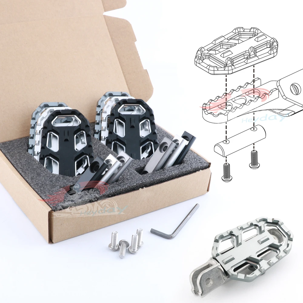 Широкие подножки для BMW F750GS F850GS G310GS R1200GS S1000XR R Nine T | Автомобили и мотоциклы