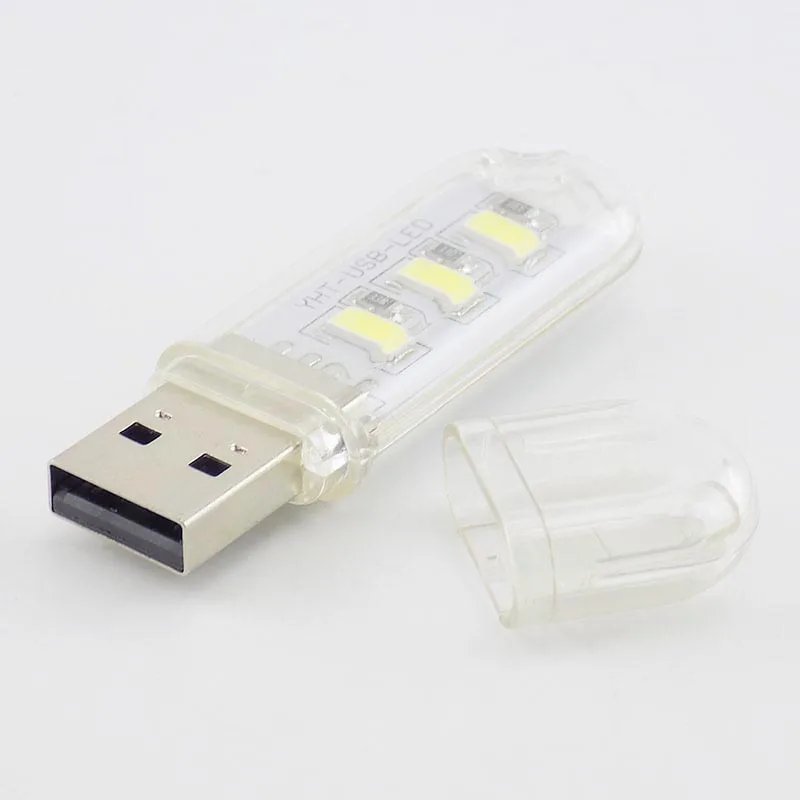 Ноутбук с ночным освещением для чтения книг 3 светодиода USB Светодиодная лампа
